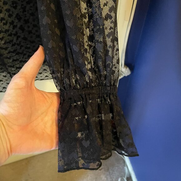 NWT Maeve Long Sleeve Sheer Tunic Shirt - Picture 5 of 8